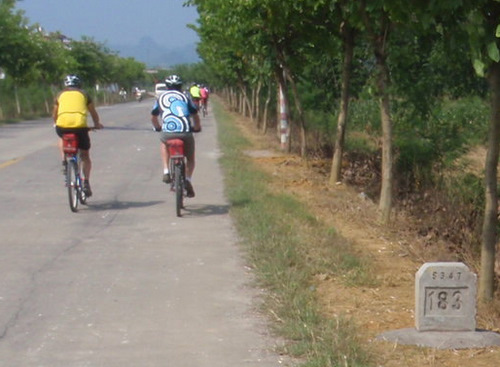Sam and Reg are Marking Kilometers.